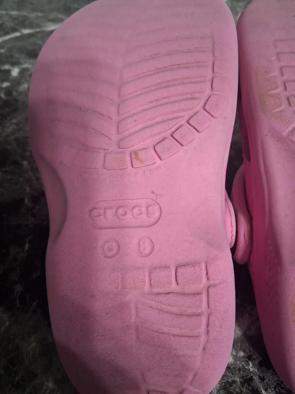 Lil Girls Bundle Set Of Crocs Size 8 & 9 Classic Clogs With 24 M Jacket